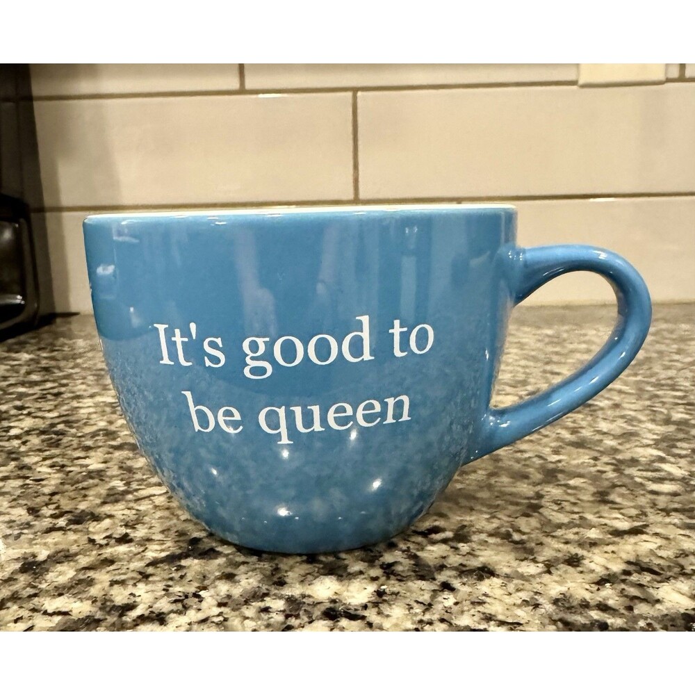 Hausenware Inc. "It's Good To Be Queen" Mug, 3.5" Tall Soup Jumbo Mug